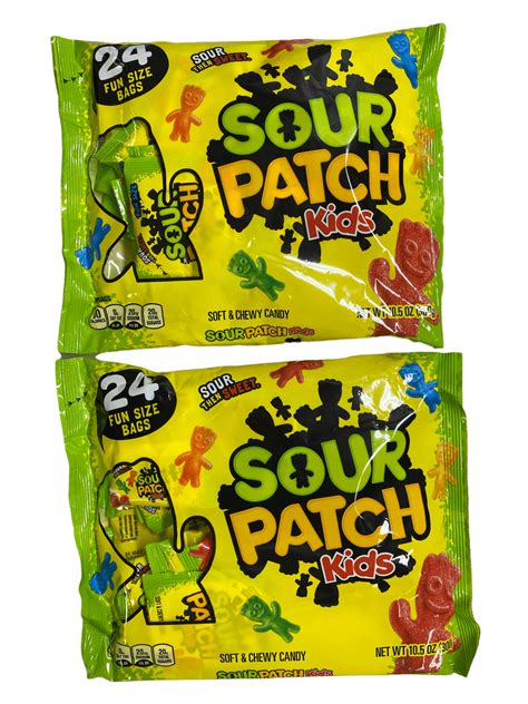 Sour Patch Kids Soft And Chewy Candy 48 Snack Packs 2 Bags Of 24