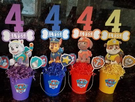 Paw Patrol Centerpieces Set Of 8 Paw Patrol Centerpiece Paw Patrol