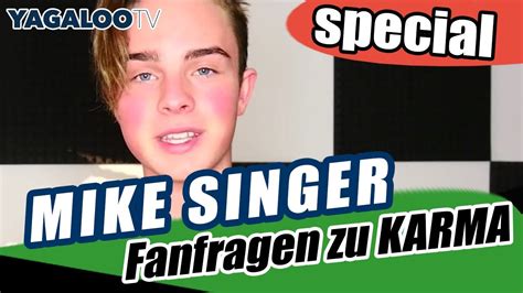 Mike Singer Beantwortet Fragen Zu Karma 😍😀🙃 Youtube