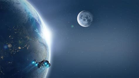 1366x768 Spaceship Planet Galaxy Space 5k Laptop HD ,HD 4k Wallpapers ...