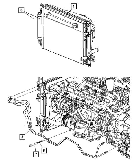 Mopar Oil Cooler Tube And Hose Af Canada Mopar Estores