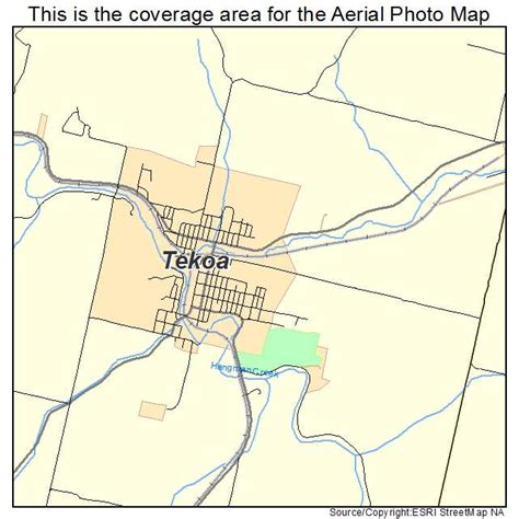 Aerial Photography Map of Tekoa, WA Washington