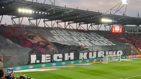 Oprawa Widzewa i koniec żywota flagi Lecha ultras widzew YouTube