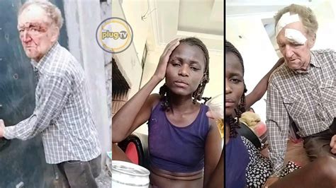 A Kenyan lady beats up mzungu lover over bottles of Guaranas