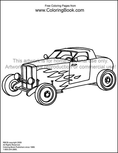 Chevy Hot Rod Coloring Pages