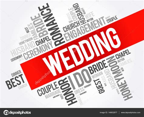 Wedding Word Cloud Collage Stock Vector By ©dizanna 146832877