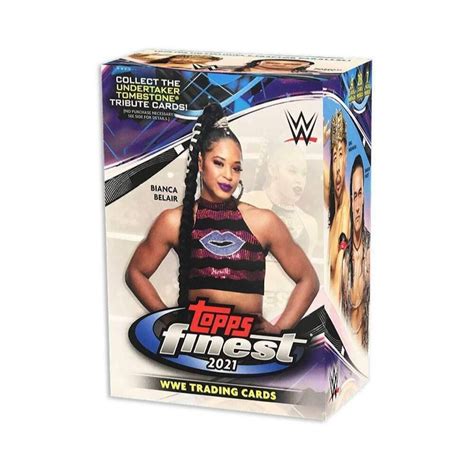 2021 Topps WWE Finest Wrestling 7 Pack Blaster Box Steel City