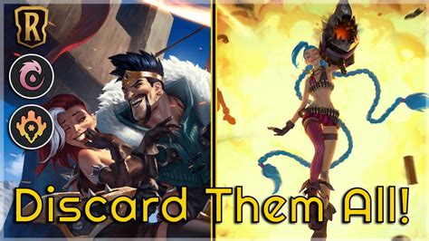 Legends Of Runeterra Gameplay Jinx Draven Discard YouTube