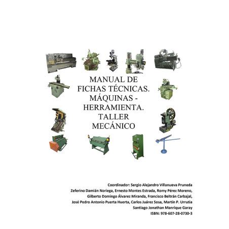 Manual De Fichas T Cnicas M Quinas Herramientas Taller Mec Nico