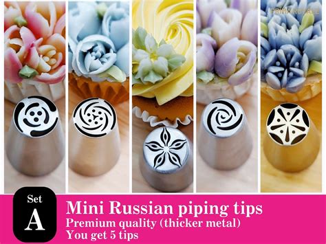 Mini Russian Piping Tips Buttercream Flowers Cake Decorating Nozzles