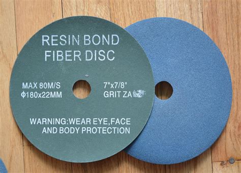 7 Inch Resin Fiber Disc 7 X 78 Zirconia In 24 36 60 80 100 120 Grit Handm Abrasives Usa