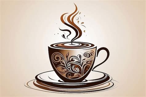 Premium Photo Stylized Cup Of Coffee Vector