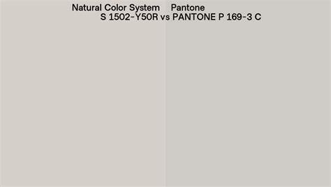 Natural Color System S 1502 Y50r Vs Pantone P 169 3 C Side By Side