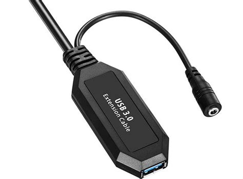 10 metrowy aktywny kabel przedłużający USB 3 0 z zasilaczem i ochroną