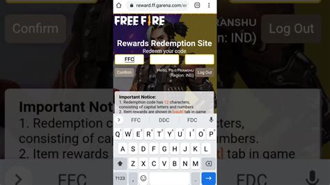 Free Fire Redeem Code Today Ff Redeem Code Free Fire Redeem Code