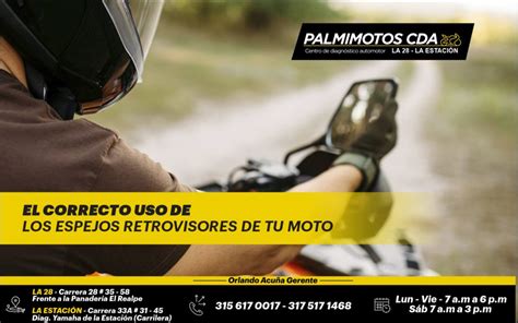 El Correcto Uso De Los Espejos Retrovisores De Tu Moto Palmimotos Cda