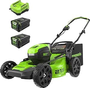 Greenworks PRO 21 Inch 80V Cordless Lawn Mower Two 2 0AH Batteries