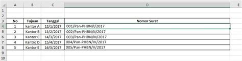 Cara Membuat Nomor Surat Otomatis Di Excel NBKomputer