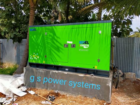 Kirloskar KOEL IGreen 62 5KVA DG Set In Maddur G S Power Systems