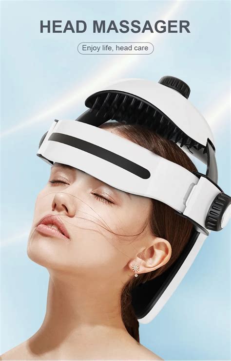 Air Pressure Helmet Massage Cap Easy Scalp Brain Therapy Device Heating Head Massager For