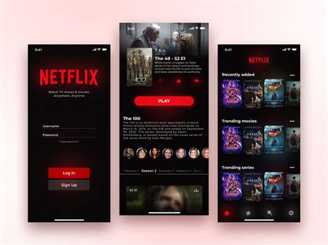 Netflix Home Screen Template