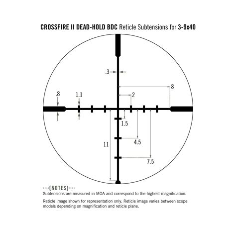 Vortex Crossfire Ii X Mm Riflescope Dead Hold Bdc Moa Reticle