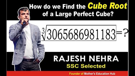 Cube Root Tricks Vedic Maths Tricks For Fast Calculation Nehra Sir