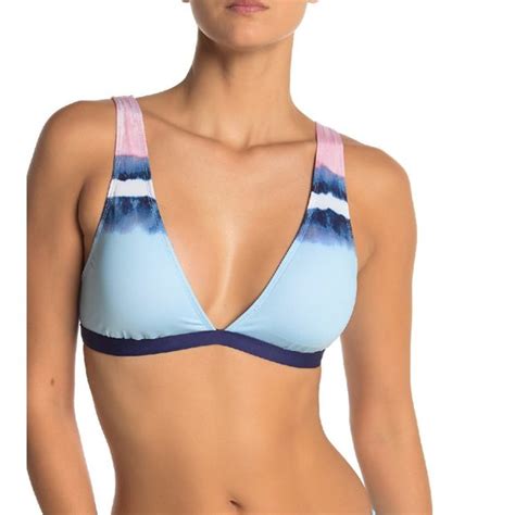 Splendid Swim Nwot Splendid Tie Dye Vneck Bikini Top Poshmark