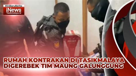 Rumah Kontrakan Di Tasikmalaya Digerebek Tim Maung Galunggung Polisi