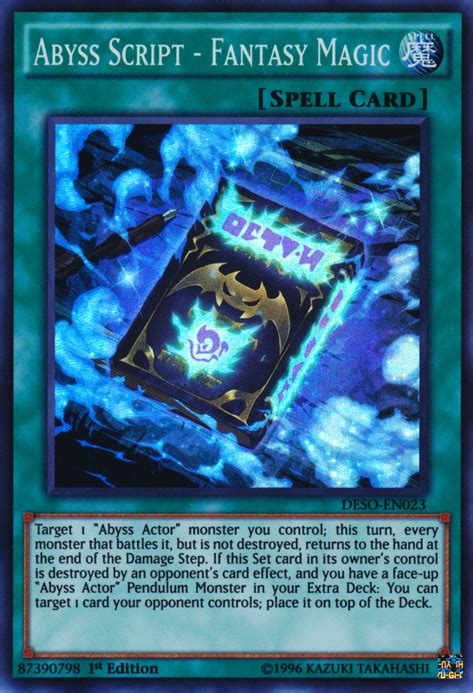 Abyss Script Fantasy Magic Yu Gi Oh Fandom Powered By Wikia