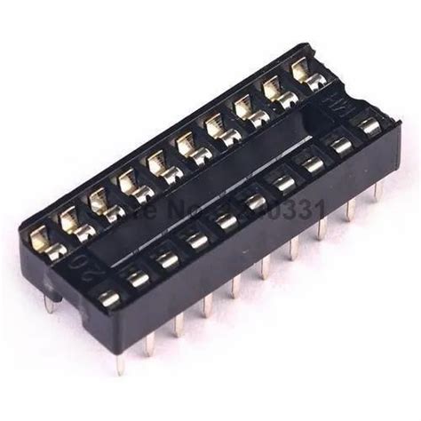 Black 14 Pin DIP IC Socket Base Pack Of 5 Pcs For Industrial At Rs 30