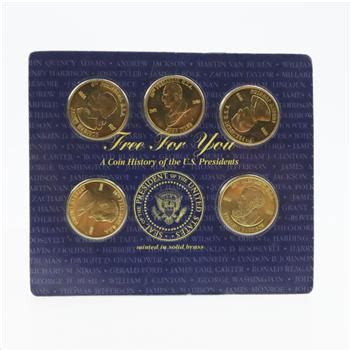 Coin History Of The US Presidents Set, 5 Coins | Property Room