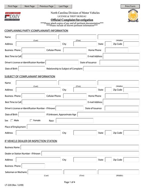 North Carolina Motor Vehicles Fill Out Sign Online DocHub