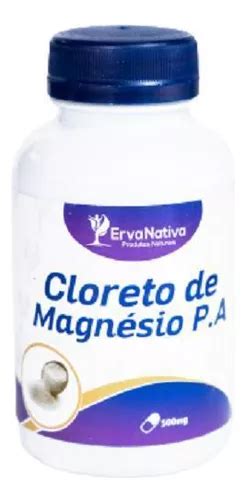 Cloreto De Magnésio Pa 120 Capsulas 500mg Erva Nativa Parcelamento