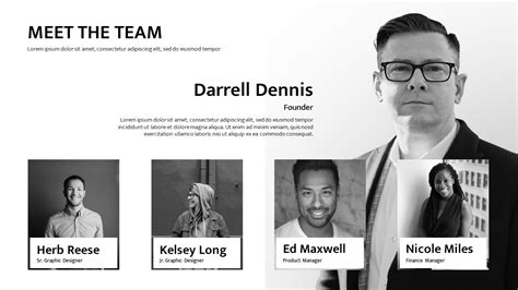 Free Meet the team Template PowerPoint & Google Slides