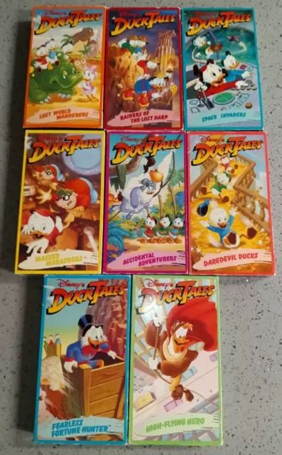 Lot Of Disneys Ducktales Animated Vhs Tapes Space Invaders Masked