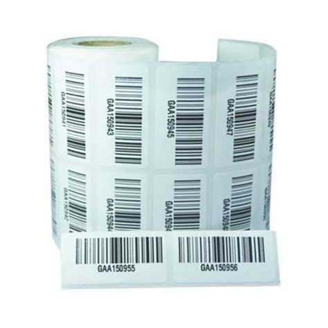 Printed Paper Barcode Labels Packaging Type Roll Gsm Gsm At Rs