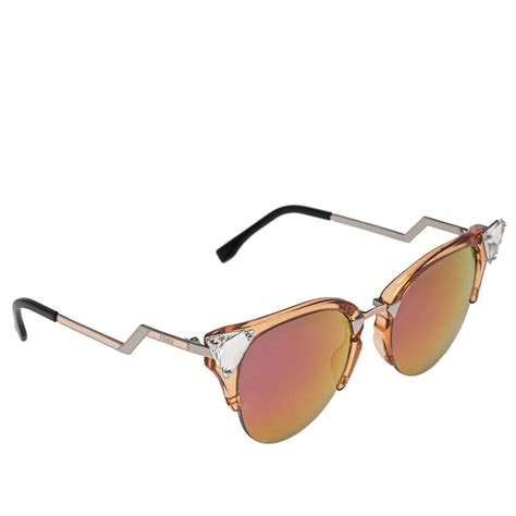 Fendi Multicolor Ff 0041s Crystal Embellished Cat Eye Sunglasses Fendi The Luxury Closet