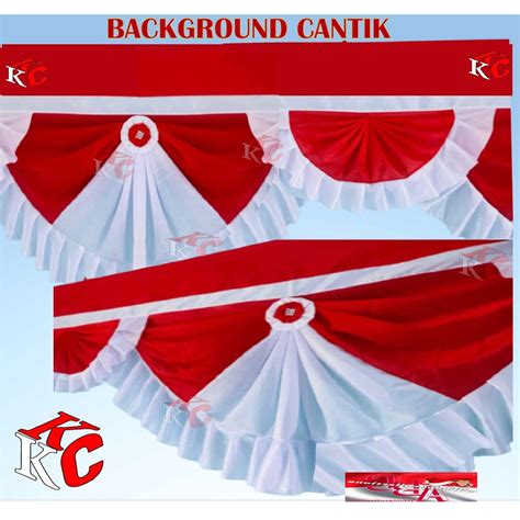 Jual Bendera Background Merah Putih Cantik Bendera Backcgroun Merah