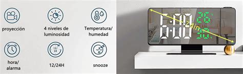 tumyes reloj despertador digital despertador inteligente