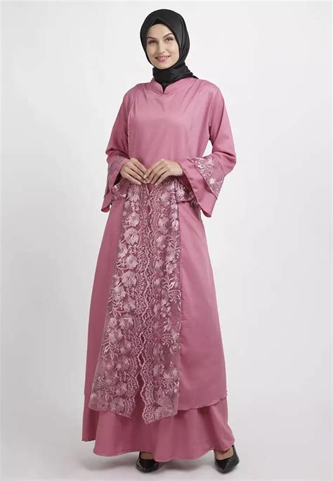 Jual JV Hasanah Sabiya Tile Dress Original 2024 ZALORA Indonesia