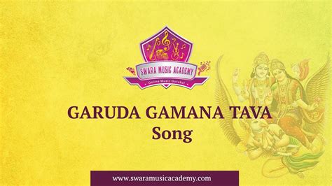 Garuda Gamana Tava Song English Lyrics and Meaning | Carnatic Music ...