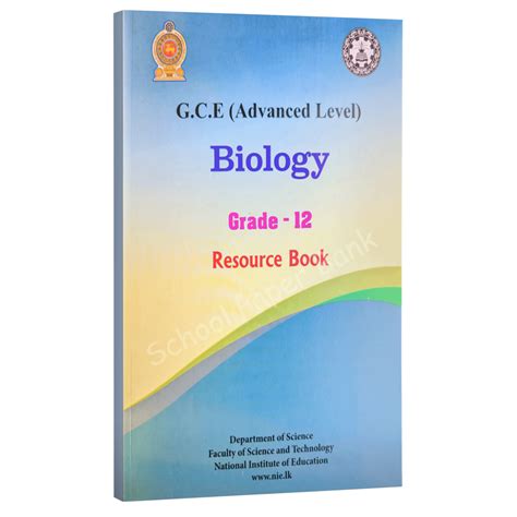 Biology Resource Book Grade 12 Sinhala Medium Unit 1 5 School