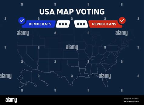 USA Presidential Election Results Map Usa Map Voting Presidential