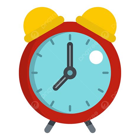 Icono De Reloj Despertador Rojo Aislado PNG Imágenes Prediseñadas De