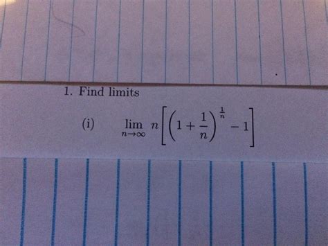 Solved Find Limits I Lim X Tends To Infinity N