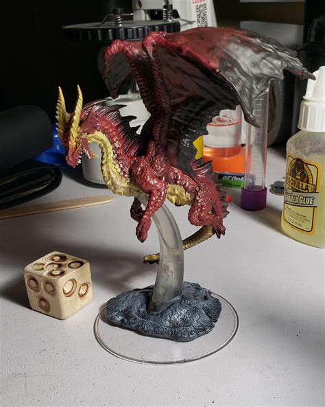 [Art] Young Red Dragon Miniature : r/DnD