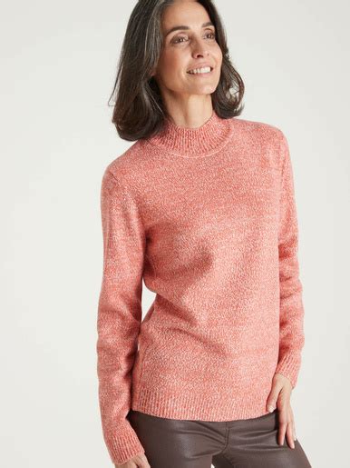 Pull Col Montant Manches Longues Daxon Femme Daxon