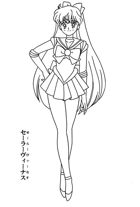 Sailor Moon Characters Coloring Pages