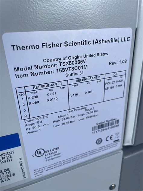 Thermo fisher scientific TSX50086V - Congélateur (-86°C) - Osertech